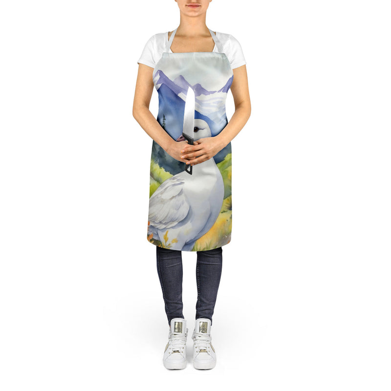 Alaska Willow Ptarmigan Apron – Artist-Designed Kitchen, BBQ & Craft Apron