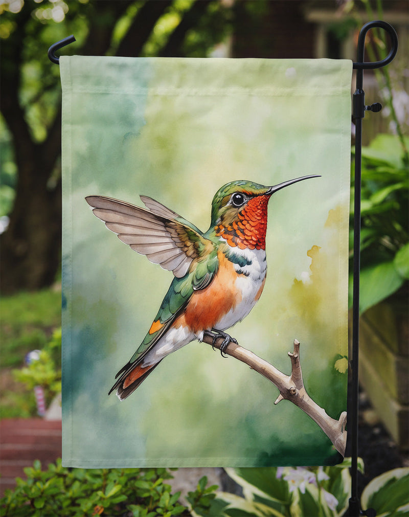 Allens Hummingbird Garden Flag –  Garden Flag by Caroline's Treasures