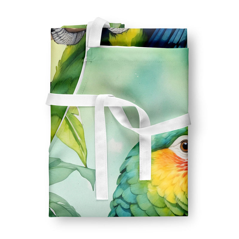 Amazon Parrot Apron – Artist-Designed Kitchen, BBQ & Craft Apron