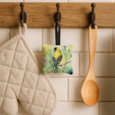 American Goldfinch Hanging Square Fabric Ornament 3.5 × 3.5