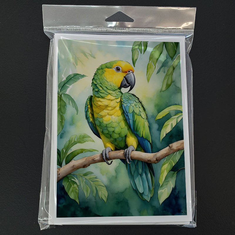 Yellownaped Amazon Parrot Greeting Cards Pack of 8