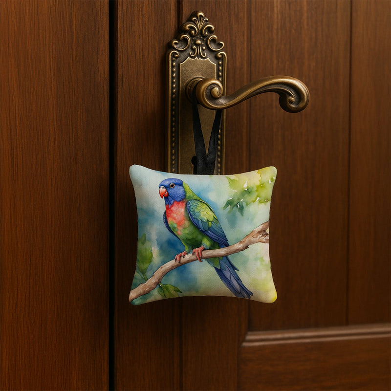 Pionus Hanging Square Fabric Ornament 3.5 × 3.5