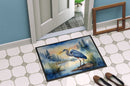 Blue Heron Emerging as the day fades Doormat - 18X27 Indoor / Outdoor Rug | Made in USA