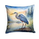 Blue Heron Emerging as the day fades Throw Pillow - 14x14 Decorative Pillow – Art for Your Home & Patio