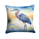 Blue Heron Emerging as the day fades Throw Pillow