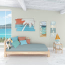 Blue Heron in the Golden Hour Standard Pillowcase – Artistic Decorative Front, White Back