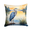 Blue Heron in the Golden Hour Throw Pillow - 14x14 Decorative Pillow – Art for Your Home & Patio