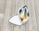 Blue Heron in the Golden Hour Compact Mirror – Stylish Purse Mirror with Artistic Covers