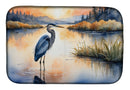 Blue Heron in the Golden Hour Dish Drying Mat