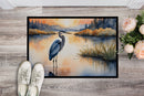 Blue Heron in the Golden Hour Doormat - 18X27 Indoor / Outdoor Rug | Made in USA