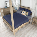 Blue Heron in the Golden Hour Standard Pillowcase – Artistic Decorative Front, White Back