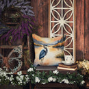 Blue Heron in the Golden Hour Throw Pillow