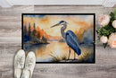 Blue Heron in the Golden Hour Doormat-24x36 Indoor / Outdoor Rug | Made in USA