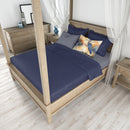 Blue Heron in the Golden Hour Standard Pillowcase – Artistic Decorative Front, White Back