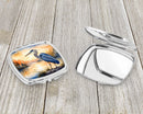Blue Heron in the Golden Hour Compact Mirror – Stylish Purse Mirror with Artistic Covers