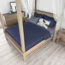 Blue Heron Barely Lit Sky Standard Pillowcase – Artistic Decorative Front, White Back