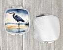 Blue Heron Barely Lit Sky Compact Mirror – Stylish Purse Mirror with Artistic Covers