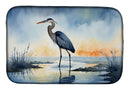 Blue Heron Barely Lit Sky Dish Drying Mat