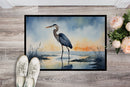 Blue Heron Barely Lit Sky Doormat - 18X27 Indoor / Outdoor Rug | Made in USA