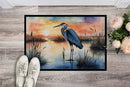 Blue Heron Setting Sun Doormat-24x36 Indoor / Outdoor Rug | Made in USA