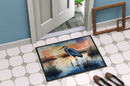 Blue Heron Setting Sun Doormat-24x36 Indoor / Outdoor Rug | Made in USA