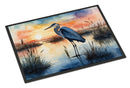 Blue Heron Setting Sun Doormat - 18X27 Indoor / Outdoor Rug | Made in USA