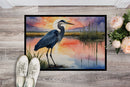 Blue Heron Setting Sun Doormat-24x36 Indoor / Outdoor Rug | Made in USA