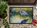 Blue Heron Stalking Prey Doormat-24x36 Indoor / Outdoor Rug | Made in USA