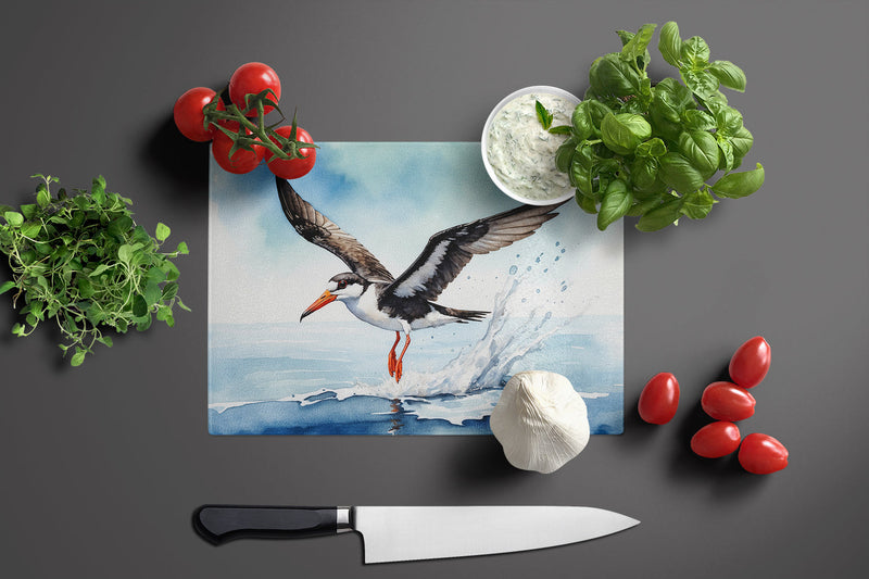 Black Skimmer Glass Cutting Boards – Durable, Decorative Kitchen Art