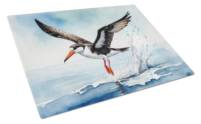 Black Skimmer Glass Cutting Boards – Durable, Decorative Kitchen Art