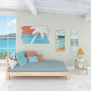 Black Skimmer Standard Pillowcase – Artistic Decorative Front, White Back