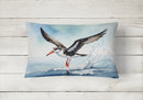 Black Skimmer Throw Pillow