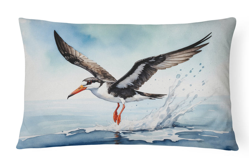 Black Skimmer Throw Pillow