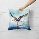 Black Skimmer Throw Pillow