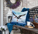 Black Skimmer Throw Pillow