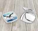 Black Skimmer Compact Mirror – Stylish Purse Mirror with Artistic Covers