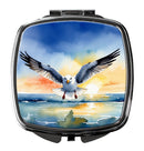 Gull Flying Low Compact Mirror – Stylish Purse Mirror with Artistic Covers