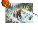 Alaskan Wilderness Grizzly Bear Glass Cutting Boards – Durable, Decorative Kitchen Art