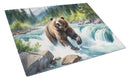 Alaskan Wilderness Grizzly Bear Glass Cutting Boards – Durable, Decorative Kitchen Art