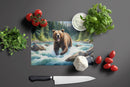 Alaskan Wilderness Grizzly Bear Glass Cutting Boards – Durable, Decorative Kitchen Art