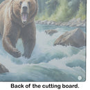 Alaskan Wilderness Grizzly Bear Glass Cutting Boards – Durable, Decorative Kitchen Art