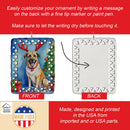 Anatolian Shepherd Dog Christmas Reindeer Porcelain Ornament