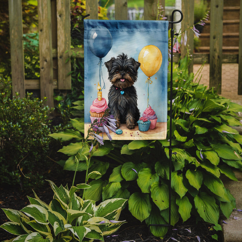 Affenpinscher Happy Birthday Garden Flag – Garden Flag by Caroline's Treasures