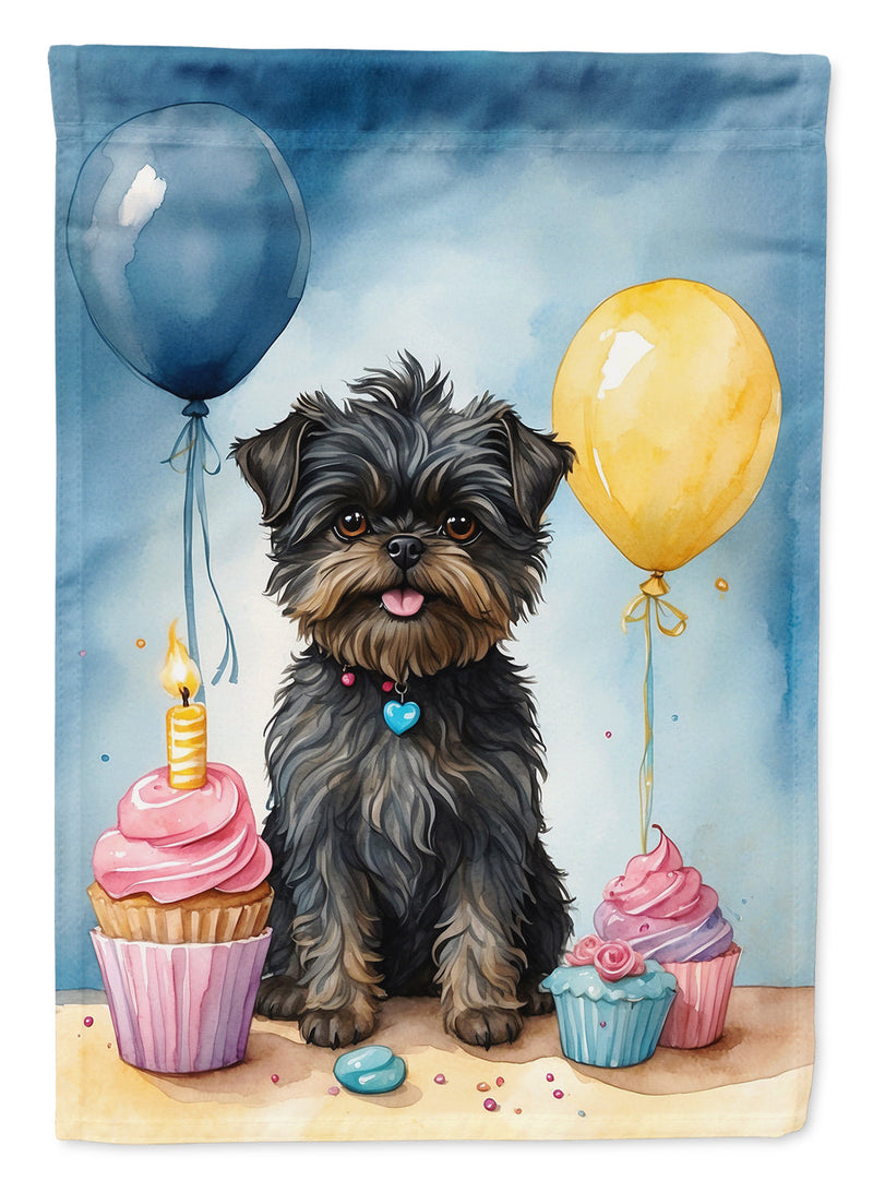 Affenpinscher Happy Birthday Garden Flag – Garden Flag by Caroline's Treasures