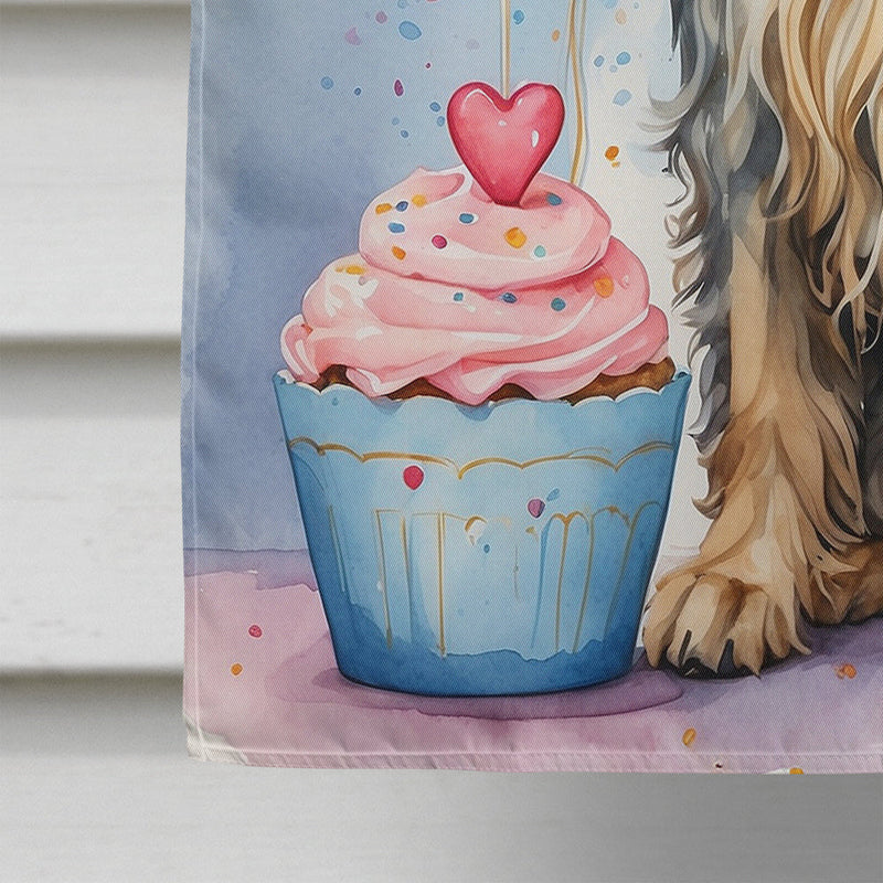 Afghan Hound Happy Birthday House Flag