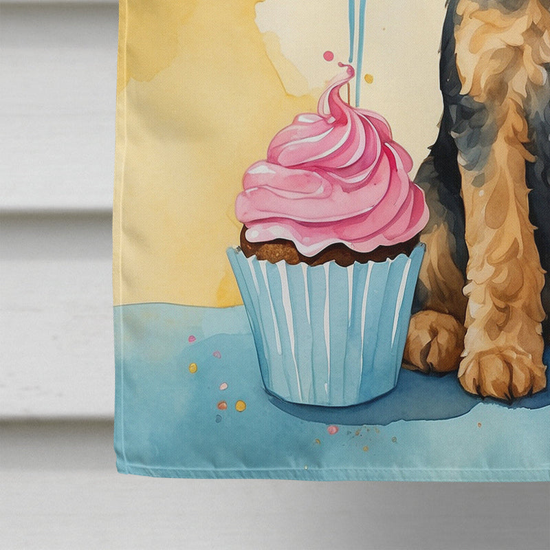 Airedale Terrier Happy Birthday House Flag
