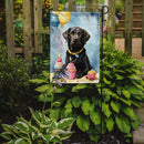 Black Labrador Retriever Happy Birthday Garden Flag –  Garden Flag by Caroline's Treasures