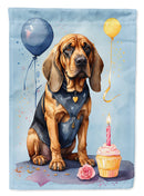 Bloodhound Happy Birthday House Flag