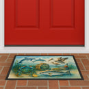 Along the coast - Crab Pelican Dolphins Doormat