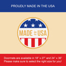 Along the coast - Crab Pelican Dolphins Doormat